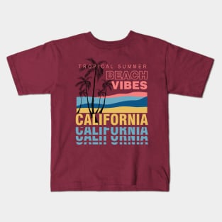 California beach Tropical typography Kids T-Shirt